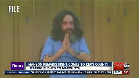 Charles Manson's claimed grandson says Manson is in heaven