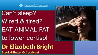 ELIZABETH BRIGHT 3 | Can’t sleep? Wired & tired? EAT ANIMAL FAT to lower cortisol