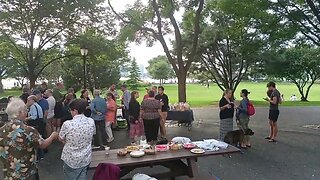 The DIDNYC Potluck inside Rockafeller Park VittoriaNYC 8/23/23