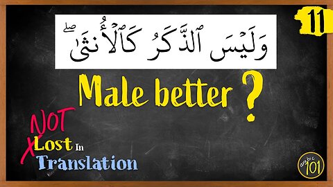 Are Males better than Females according to THIS ayah? | NLIT #11 | Arabic101