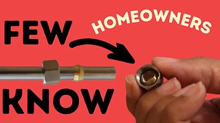 many HOMEOWNERS don't know this SIMPLE Plumbing Basic