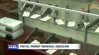 Deadline looming for pistol permits