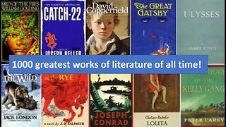 1000 greatest works of literature of all time!