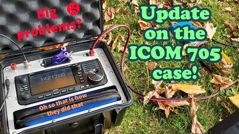 Update on the waterproof case for the Icom 705