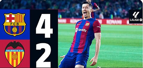 HIGHLIGHTS AND GOALS | FC BARCELONA 4 vs 2 VALENCIA | LALIGA 2023/24 MD33