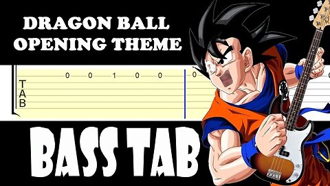 DragonBall Main Theme Bass TAB