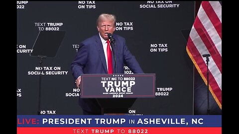 Trump Rally in North Carolina: President Trump in Asheville, NC