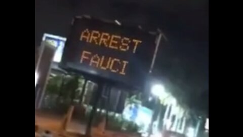 VIRAL - Road Crew Says "Arrest Fauci"