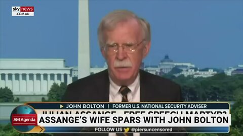 Julian Assange's wife v pernicious war criminal John Bolton