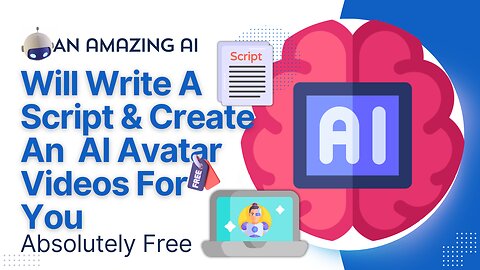 An Amazing AI | Will Write A Script & Create An AI Avatar Videos For You | Absolutely Free
