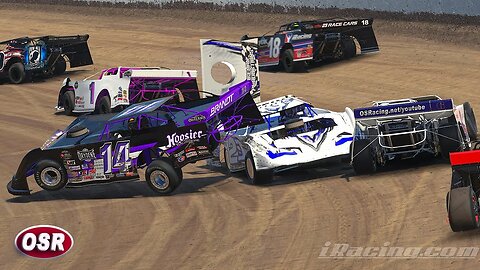 Intense iRacing Action: World of Outlaws Dirt Super Late Model Race at Eldora Speedway