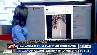 Bay Area hit by earthquake on Wednesday