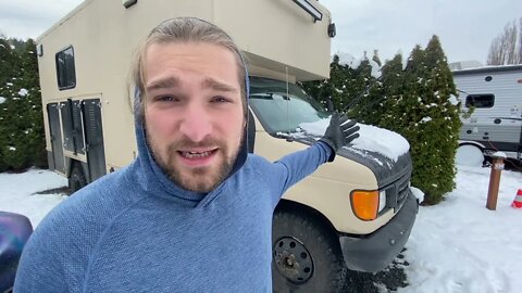 Winter Camping Vanlife - BIG NEWS!!