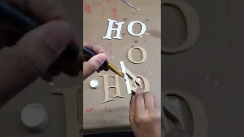 Christmas Door Hanger DIY using scroll saw #shorts