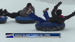 Eagle Island tubing hill opens for the winter season