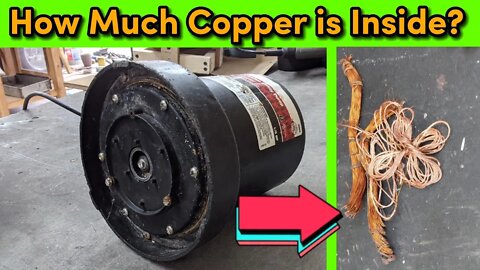 Scrapping a Sump Pump - How much copper is inside? (Copper)