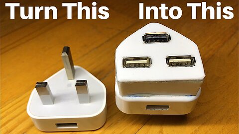 How to make a multiple USB port plug