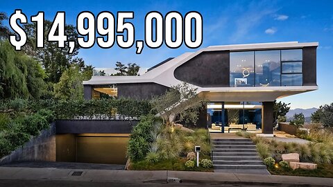 Inside a $14,995,000 Futuristic Bel Air Estate | Mansion Tour