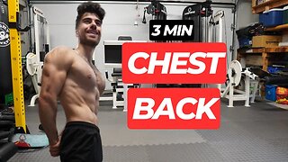 3 Min Chest & Back Workout | Pro Garage Gym