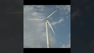 Watch This Giant Wind Turbine Spinning at Full Speed