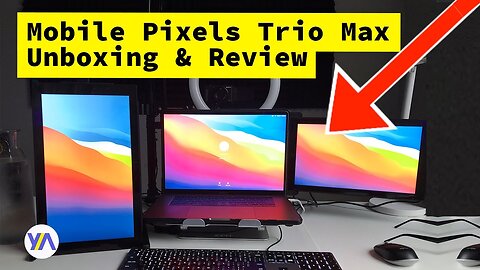 Mobile Pixel Trio Max Unboxing, Review, & Installation [BEST] Tri-Screen Laptop Monitor Setup 🤩