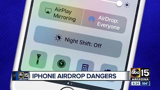 Airdrop settings could open your phone to strangers