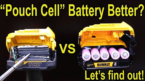 Compact “Pouch Cell” Battery Better vs Large Lithium Batteries? PowerStack vs DeWalt 2 AH vs 5 AH