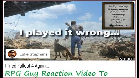 (CRG) RPG Guy Reaction Video To / I Tried Fallout 4 Again...