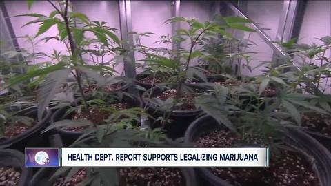 State health department report supports legalizing recreational marijuana