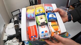 Baby Toys Cars for 1 Year Old Boy and Girl ,9 Cloth Vehicle with a Play mat/Storage Bag