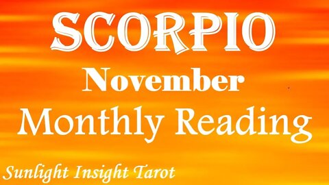 SCORPIO | You Got That Fire in Your Belly!🔥❤️‍🔥Get Out Now While You Got It!💥November 2022
