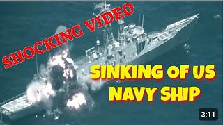 Sinking of US Navy ship __ USS Rodney M. Davis sunk by missiles