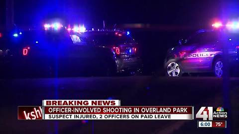 Man critically hurt after exchanging gunfire with Overland Park police