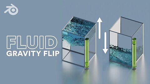 BLENDER 3D Simulation Gravity Flow Flip Physics | Easy Tutorial