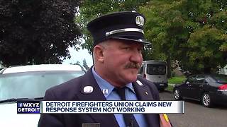 Detroit firefighters union claims new response system not working