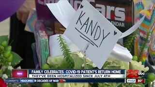 Family celebrates COVID-19 loved ones return home