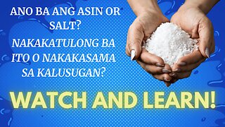 WHY SALT IS BENEFICIAL TO HUMAN?