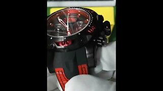 men venom swiss watch with silicone leather strap