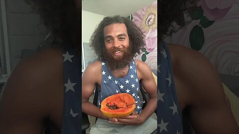 papaya eating morning, live on TikTok with Rock Mercury ￼