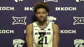 Kansas State Basketball | Davion Bradford Postgame Press Conference | K-State 76, Milwaukee 75