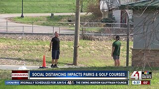 Social distancing impacts parks, golf courses