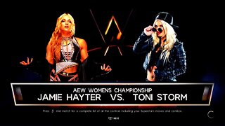 AEW Full Gear 2022 Toni Storm vs Jamie Hayter for the interim AEW Women's World Championship