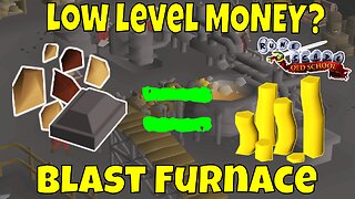 SMELTING Iron at Blast Furnace For 1 Hour | OSRS Money Making