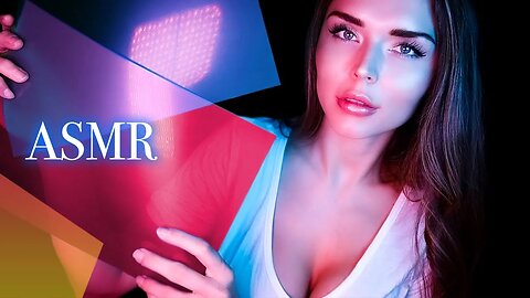 ASMR | Mood Lighting Color Test 🌈(Tingly Visuals + Tapping + Whispers + Gentle 👄 Sounds)