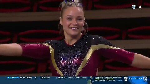 Hannah Scharf 9.925 on Floor Exercise - Utah at Arizona State University 2/20/23