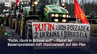 "Skandal" in Polen: Traktor mit Sowjetflagge und Hilferuf an Putin