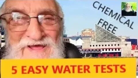 5 NATURAL WATER TESTS - CHEMICAL FREE HI QUALITY