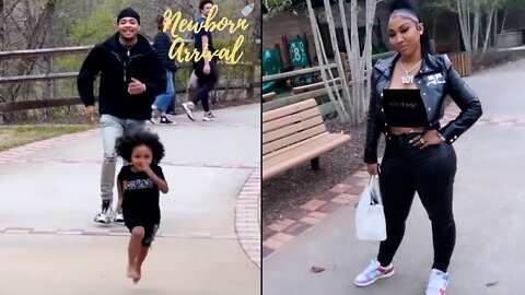 G Herbo Races Son Yosohn While At The Park With "BM" Ari Fletcher! 🏃🏾‍♂️