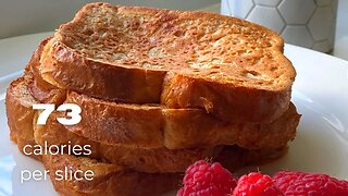 French Toast without Milk | High Protein Low Calorie Breakfast