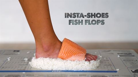 Behind the INSTA-shoe photographer: DIY fish flops